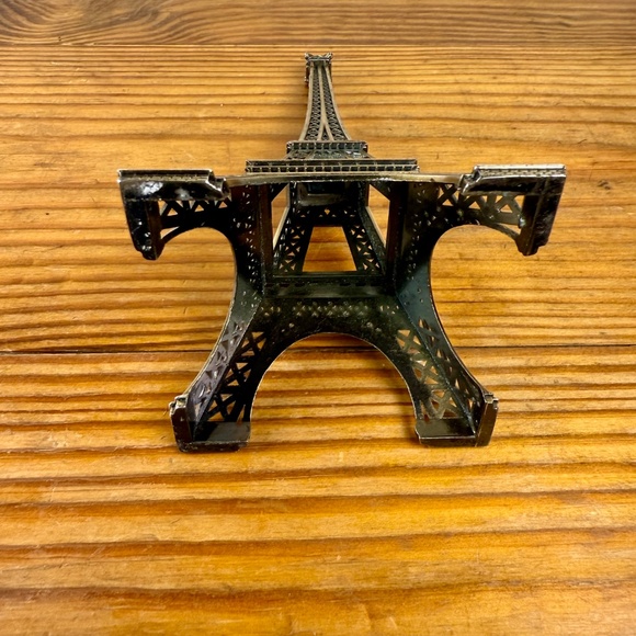 Vintage Eiffel Tower Souvenir | 7.25" Metal Paris Figurine | French Decor - Picture 11 of 14